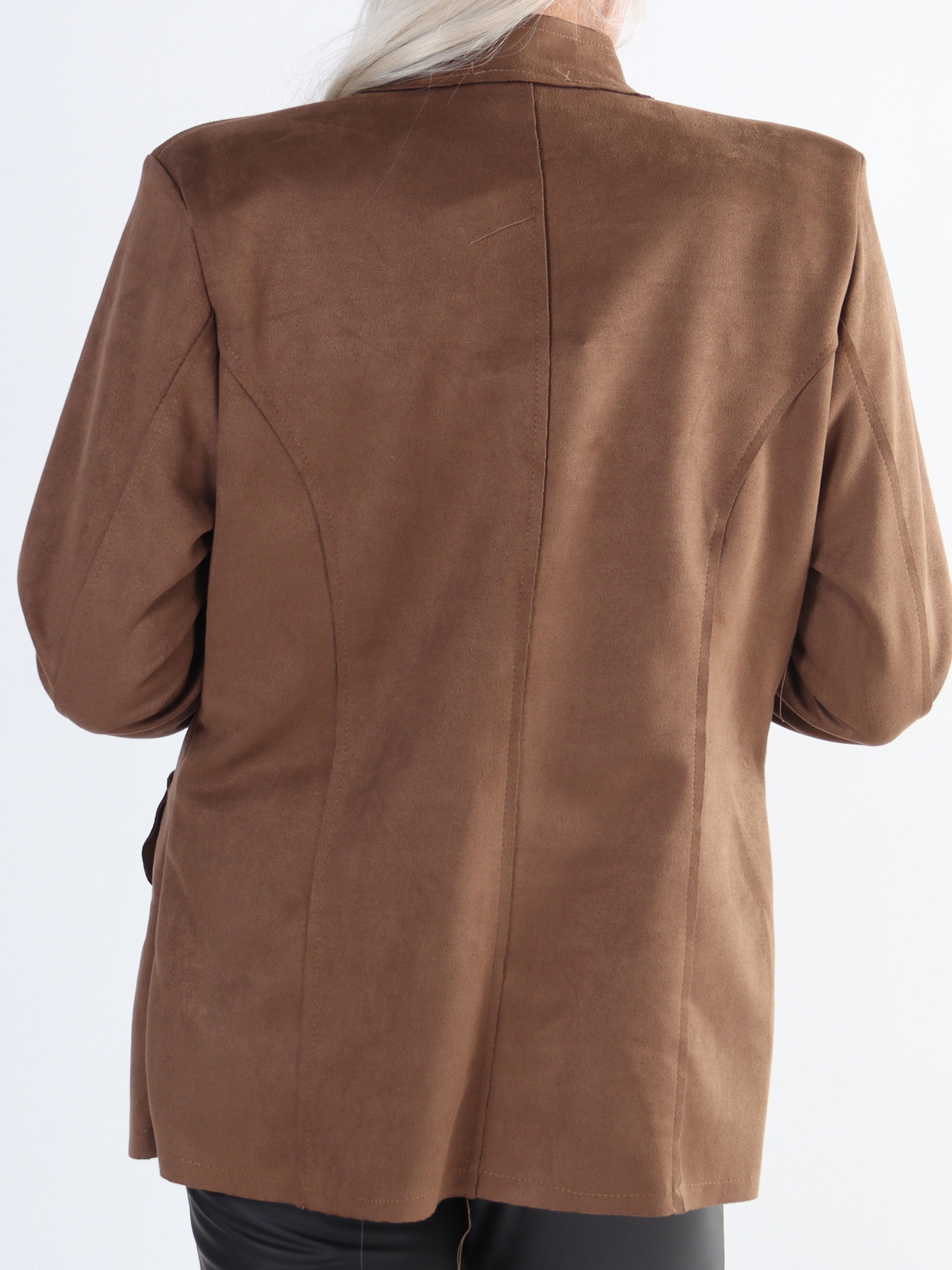 Larissa - Fin kavaj i mockaimitation med knappar